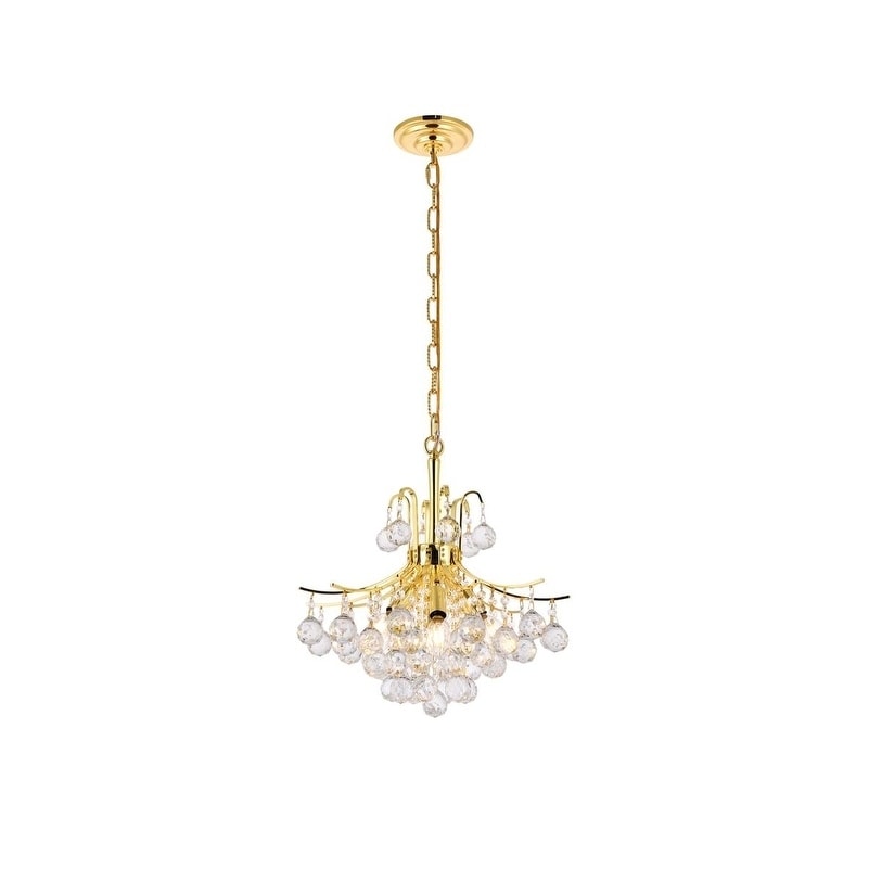 Christopher Knight Home Ticino 6 light Royal Cut Crystal And Gold Chandelier (Crystal and AluminumFinish GoldNumber of lights 6Requires six (6) 60 watt max bulb (not included)Bulb type E12, 110V 125V5 feet of chain/wire includedDimensions 16 inches lo