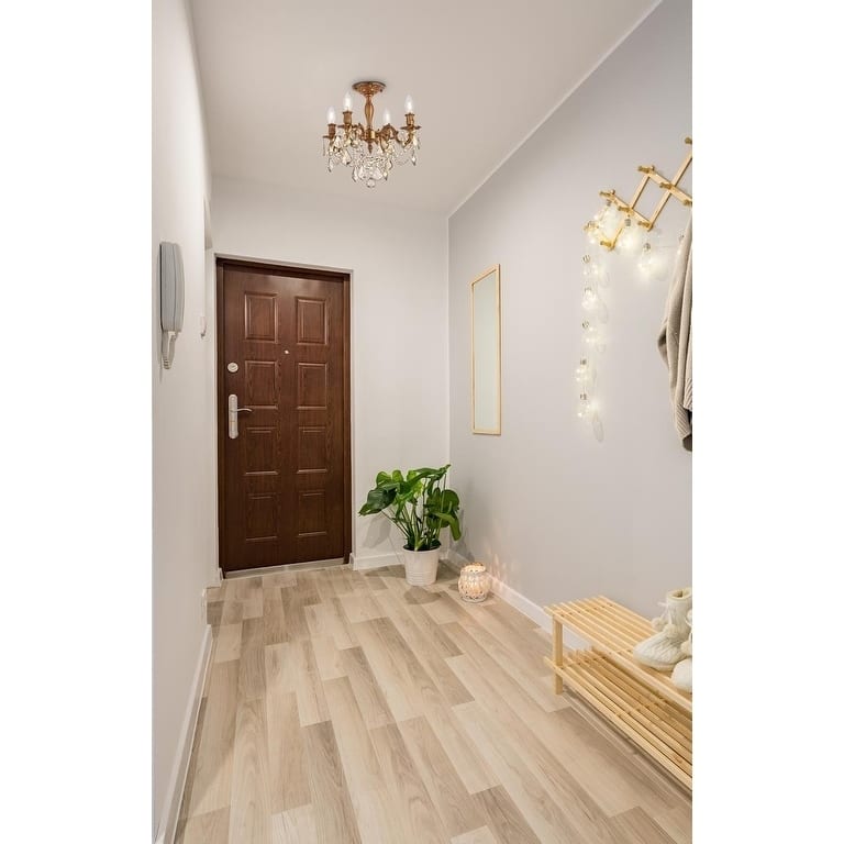 Somette Zurich 4-light Royal Cut Gold Crystal and French Gold Flush Mount