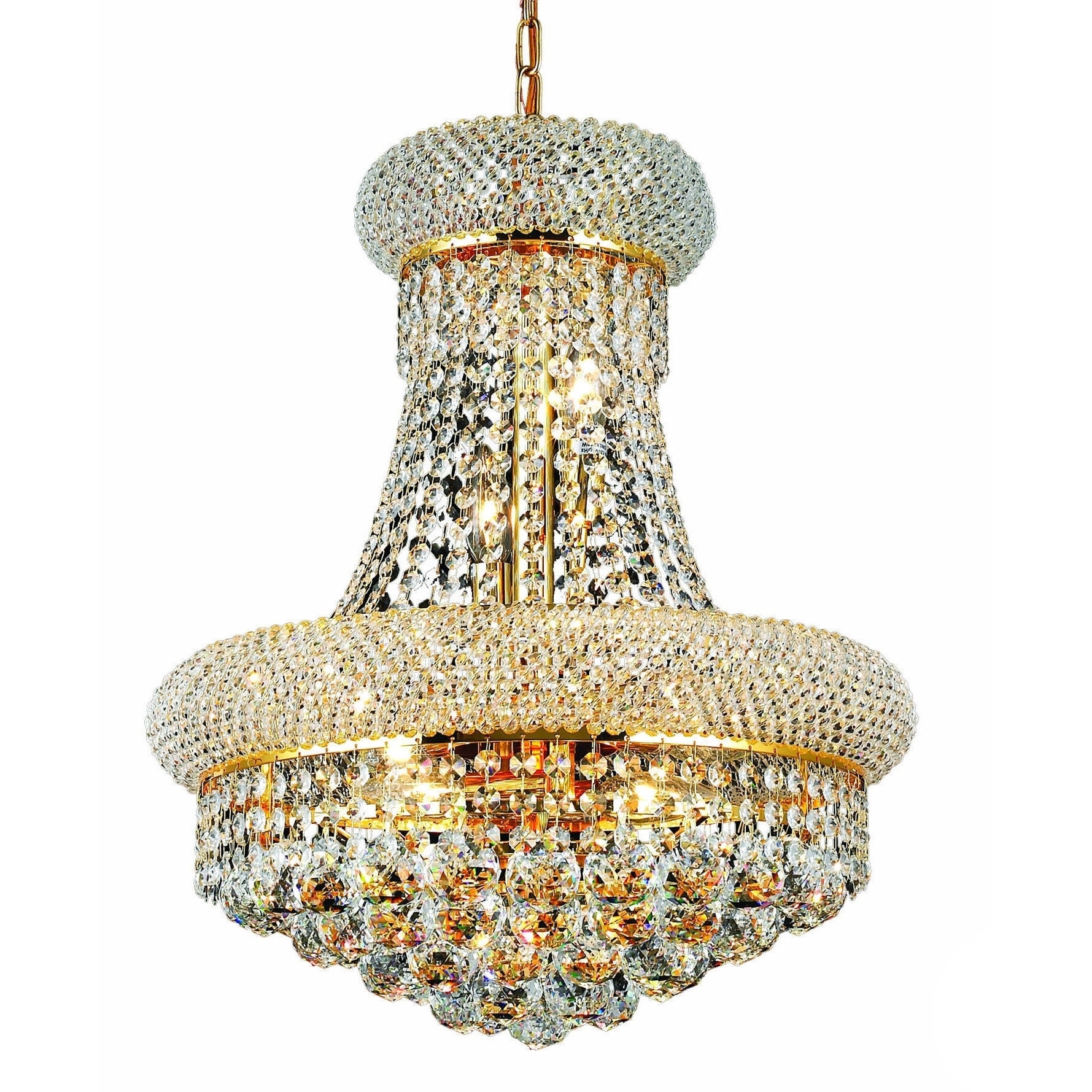 Christopher Knight Home Geneva 8 light Royal Cut Crystal And Gold Chandelier