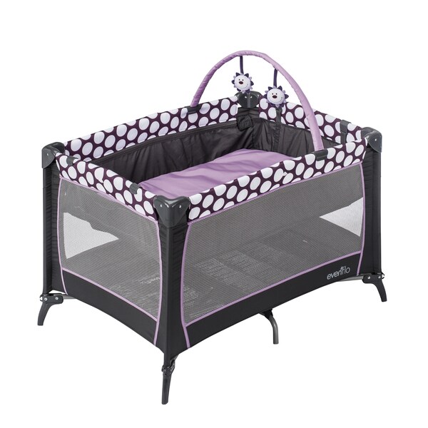 Shop Evenflo Portable BabySuite Playard in Polka Dottie Purple Free