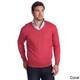Shop Luigi Baldo Italian Made Men's Fine Gauge Merino V-Neck Sweater - Free Shipping On Orders 