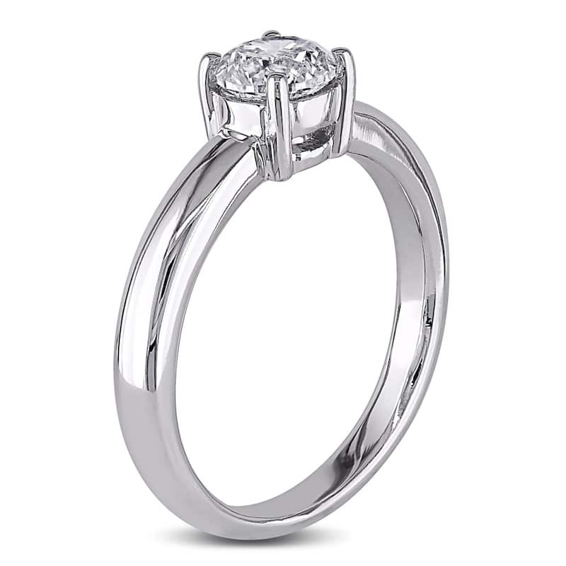 Miadora Signature Collection 14k White Gold 1ct TDW Certified Diamond Solitaire Engagement Ring