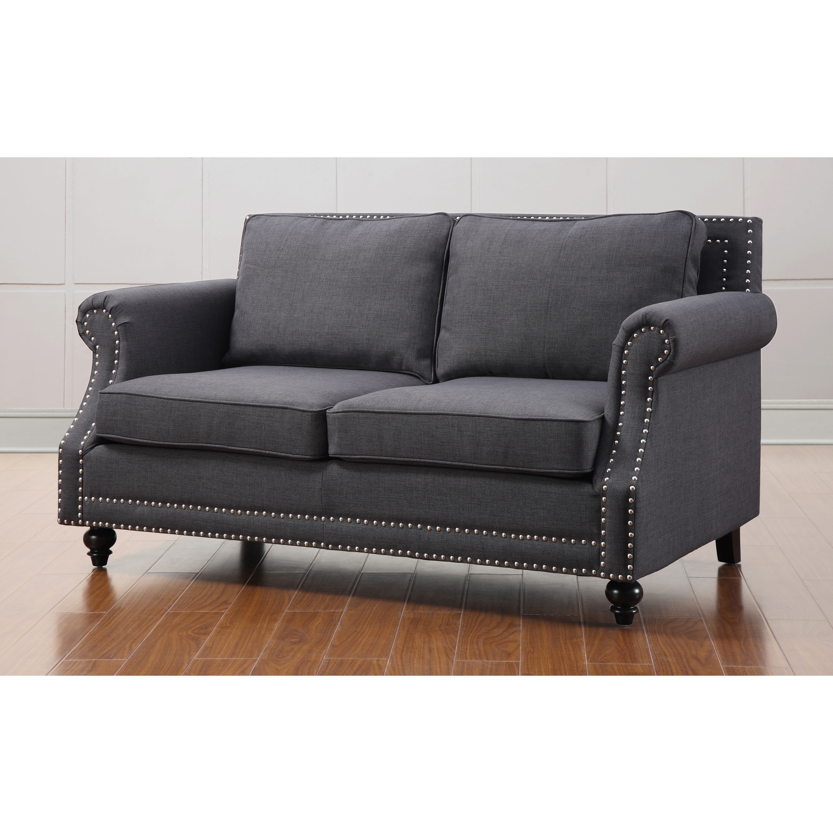 Camden Grey Linen Loveseat