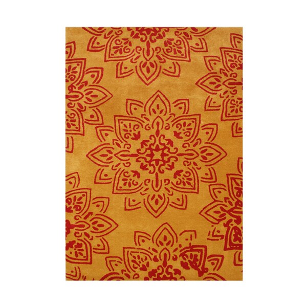 nuLOOM Hand hooked Alexa Moroccan Trellis Wool Rug (5 x 8)