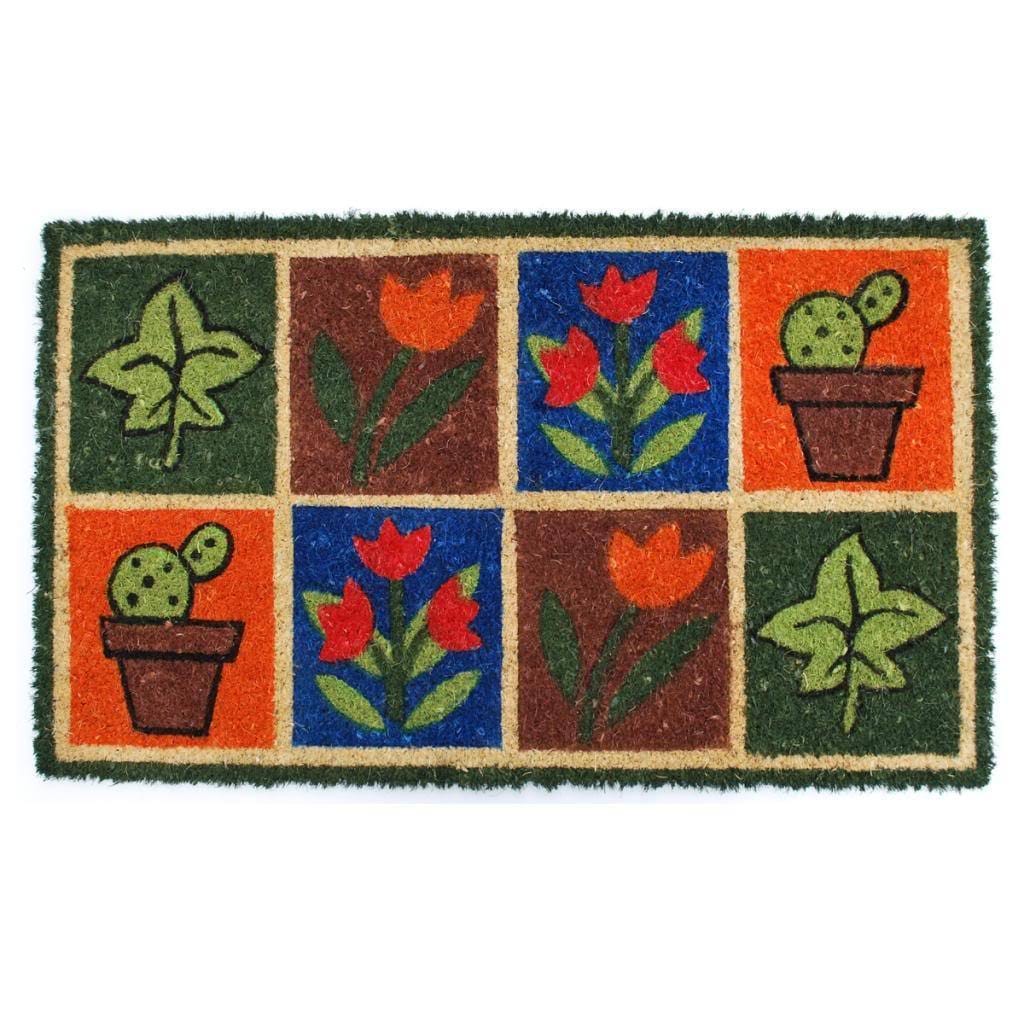 Springtime coir With Vinyl Backing Doormat (17 inches X 29 inches)