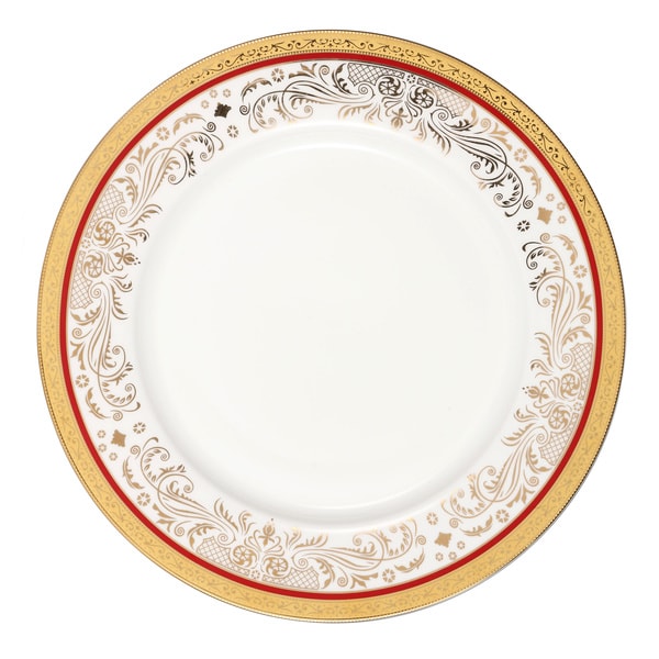 シュガーレディ　コース　フルセット　ボーンチャイナ　5セット La Luna Collection Bone China 57 Piece Red and 24K Gold Design