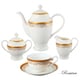 preview thumbnail 2 of 3, La Luna Collection Bone China 57 Piece Red and 24K Gold Design Dinnerware Set, Service for 8 by Lorren Home Trends.