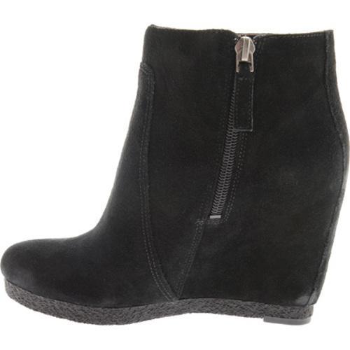 nine west black wedge booties