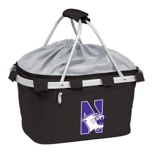 Picnic Time Metro Basket Northwestern U Wildcats Print Black