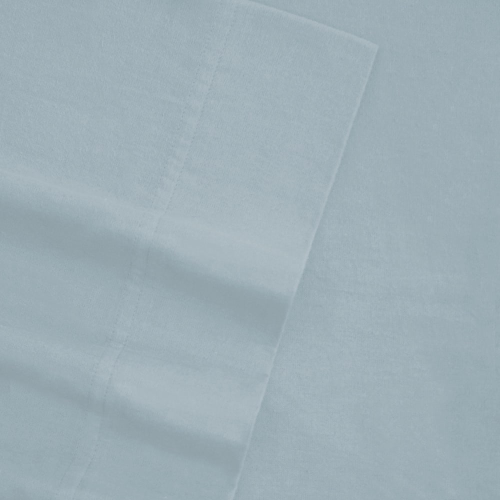 Tribeca Living Solid Flannel Extra Deep Pocket Sheet Set