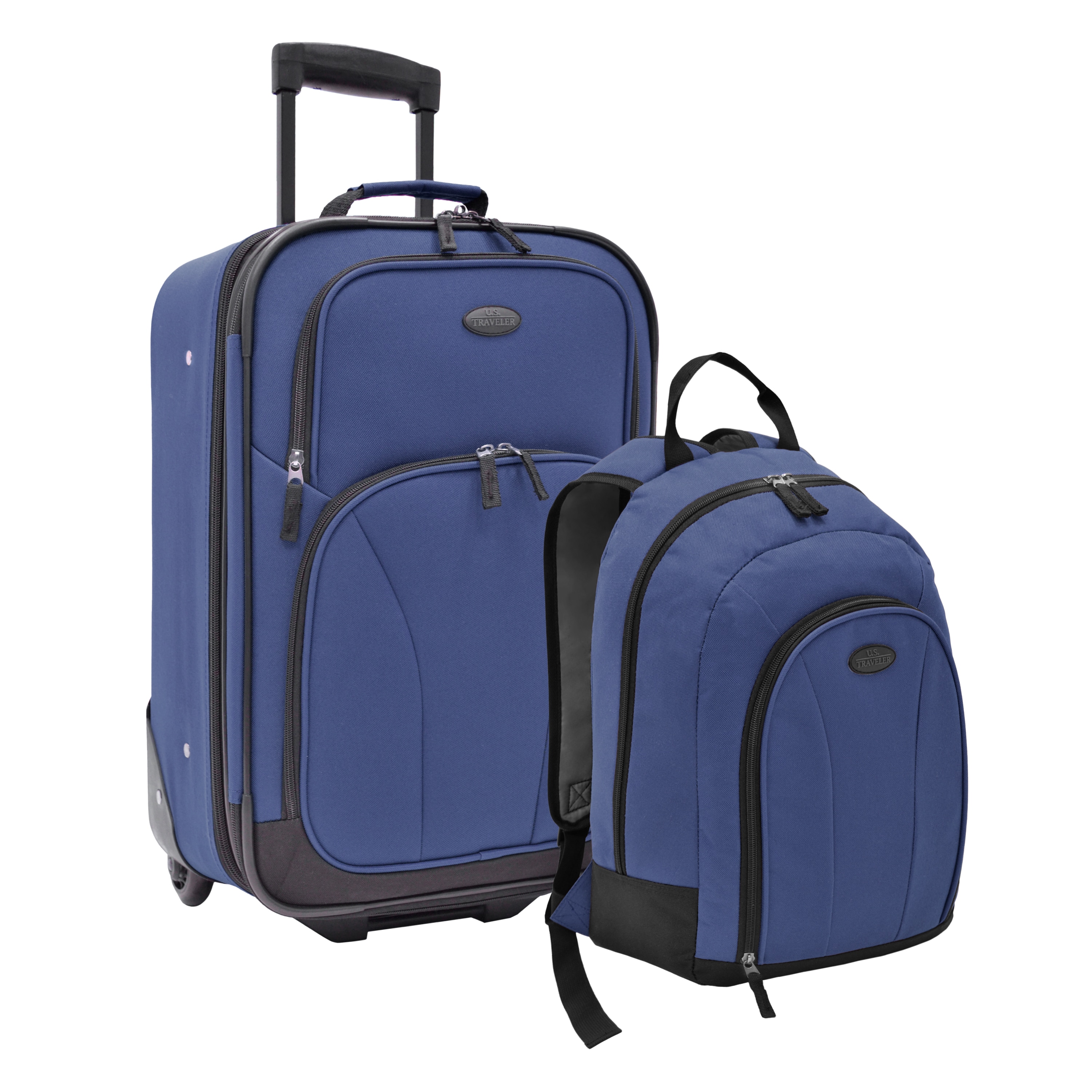 U.s. Traveler 2 piece Upright And Backpack Carry on Luggage Set