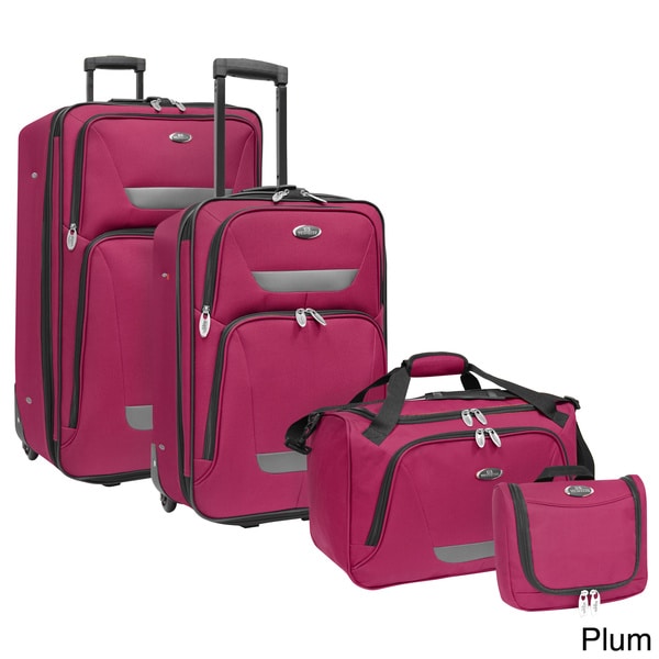 Shop U.S. Traveler by Traveler's Choice Westport 4-piece Luggage Set ...