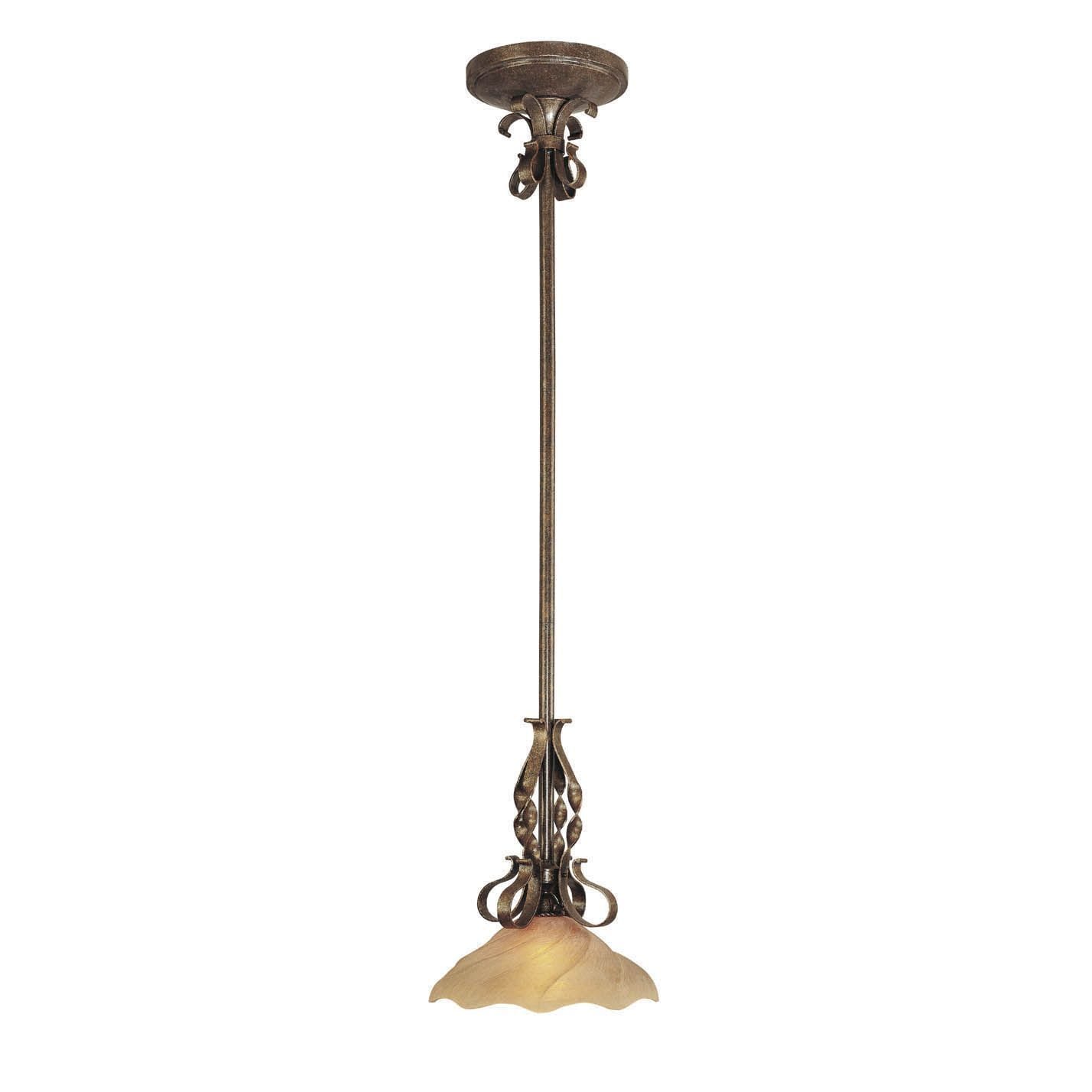 1 light Iron Bronze Matalan Pendant Without Glass