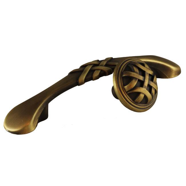 GlideRite 1.25inch Antique Brass Round Braided Knobs (Case of 25) Bed Bath & Beyond