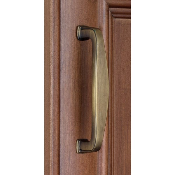 Shop Gliderite 3 75 Inch Cc Antique Brass Deco Cabinet Pulls Pack