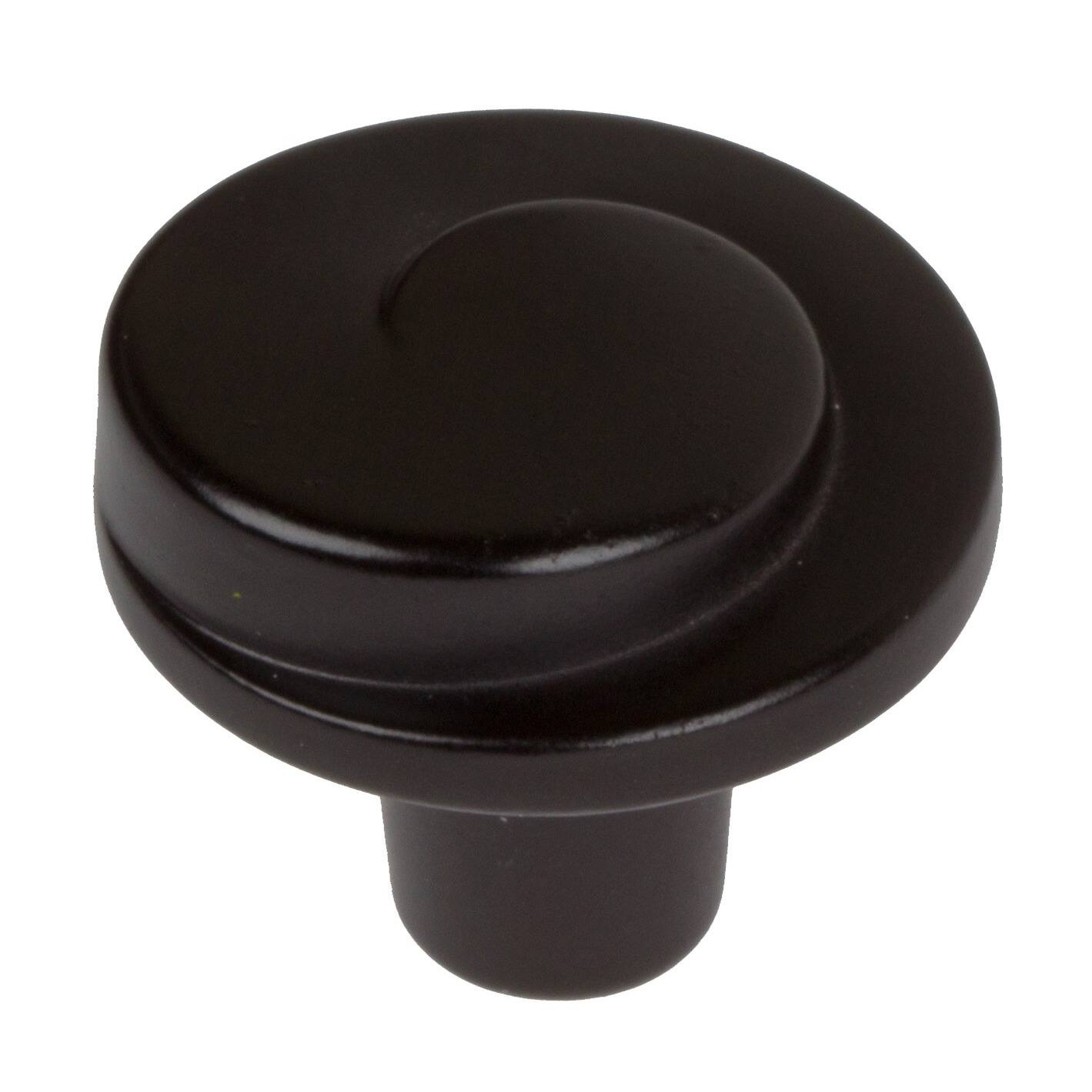 Gliderite Classic Wave Matte Black Cabinet Knobs (case Of 25)