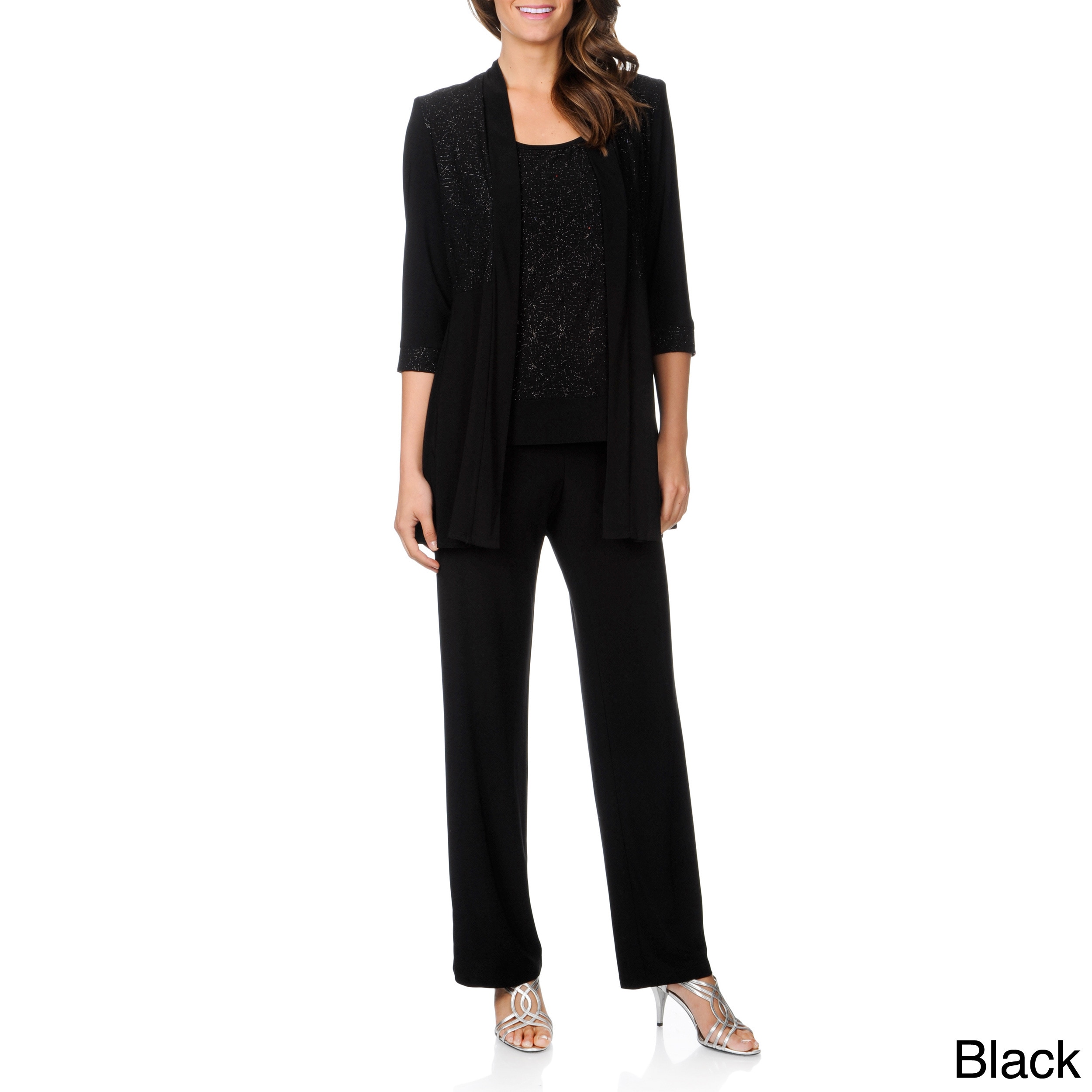 R&M Richards Women's Mock 2-piece Pant Set - Overstock Shopping - Top ...