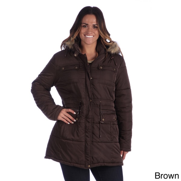 women's plus puffer coats