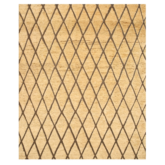 Hand knotted Morocco Ivory Jute Rug (8 X 10)