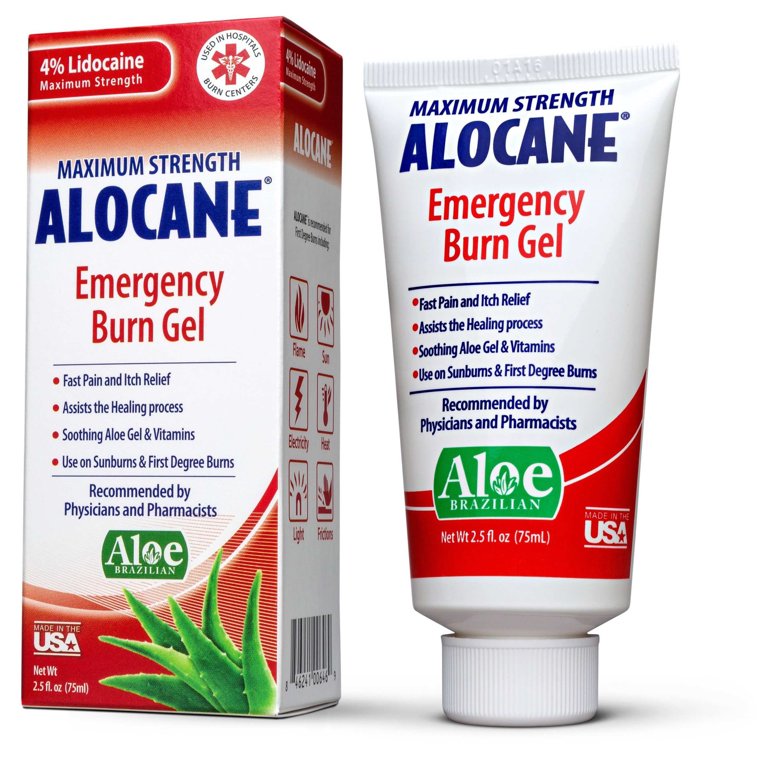 Alocane Maximum Strength Emergency Room 2.5 ounce Burn Gel (pack Of 2)