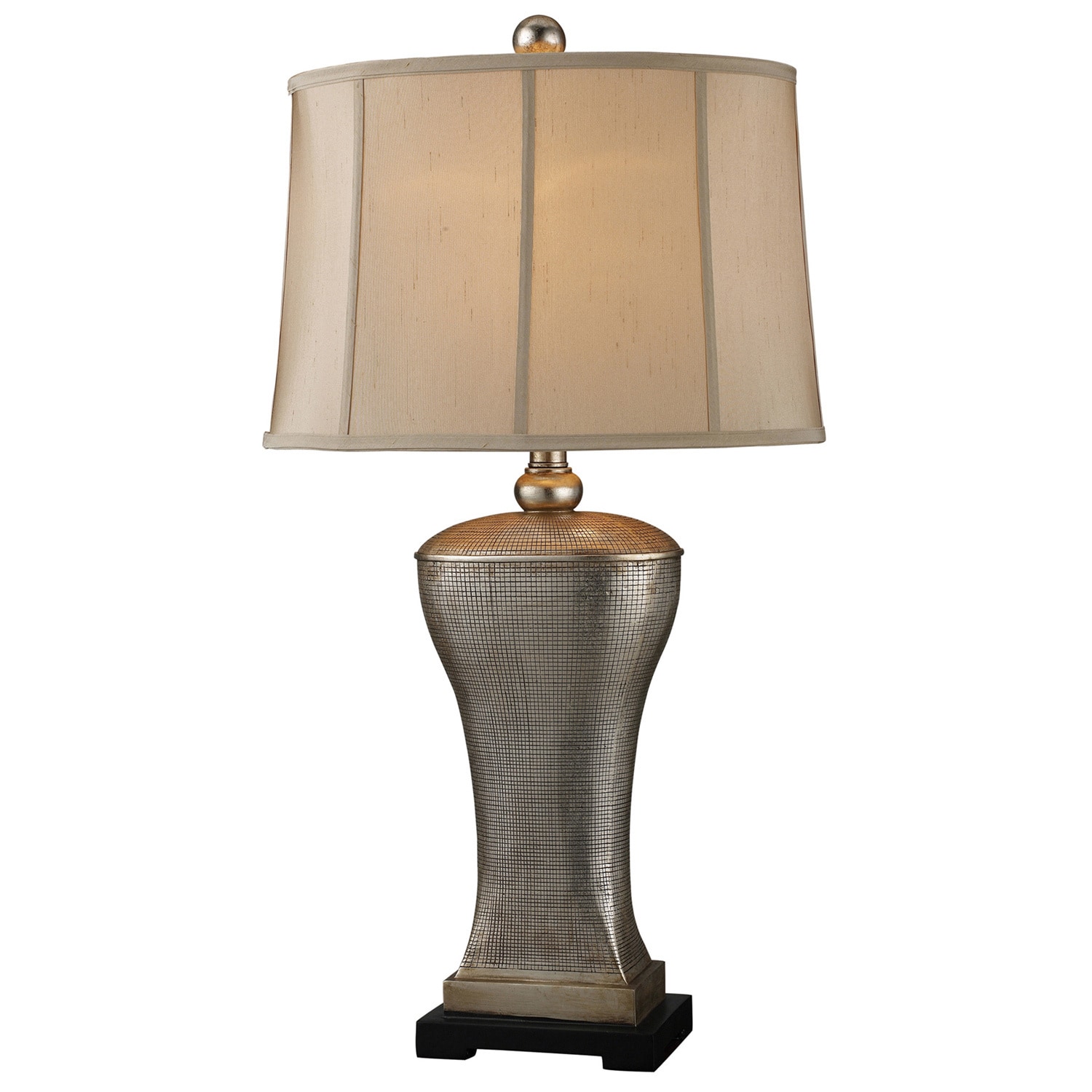 Dimond Lighting 1 light 150 watt Table Lamp In Silver Leaf Finish