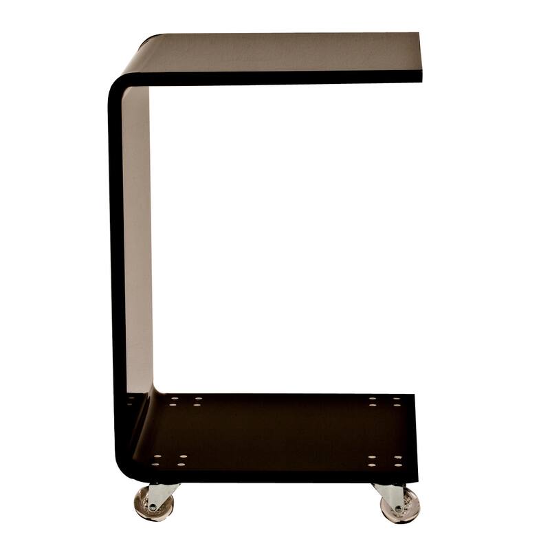 C Shape 100-percent Acrylic Indoor/Outdoor Accent Table