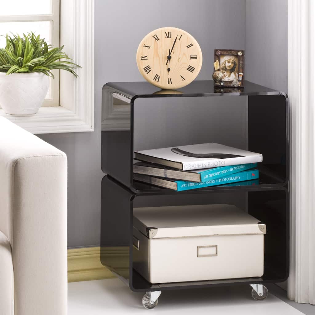 Stacked Acrylic Accent Table