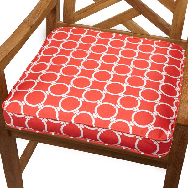 Links Coral 20 inch Indoor/ Outdoor Corded Chair Cushion