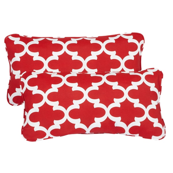 red outdoor pillows