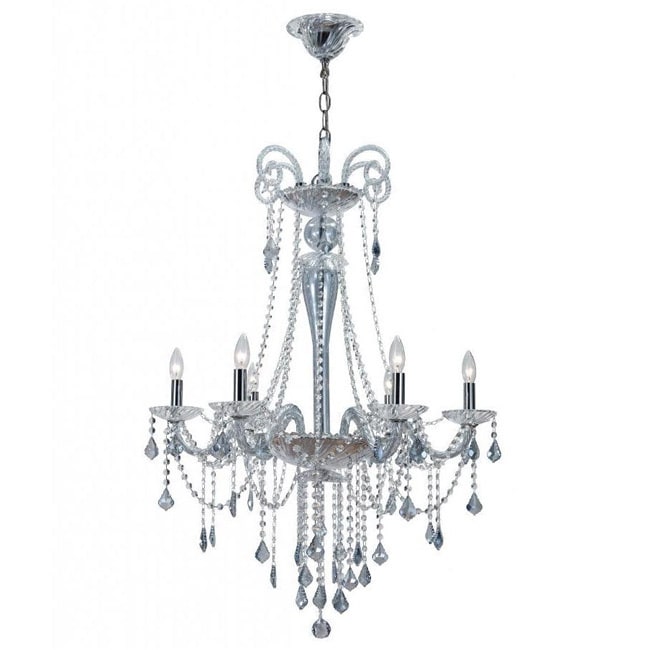 Simone 6 light Chrome Chandelier