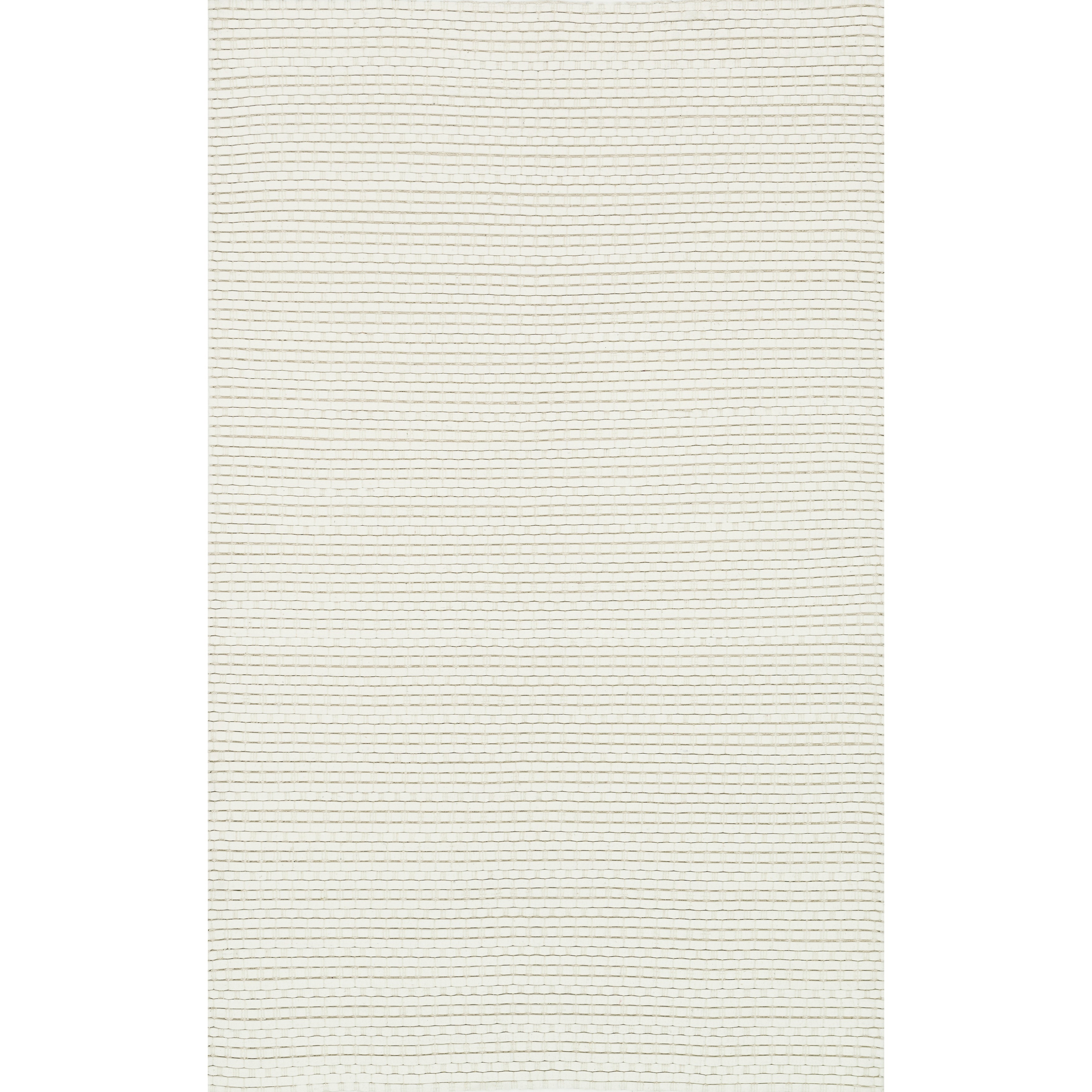 Hand Woven Rhythm White Wool Rug (36 X 56)