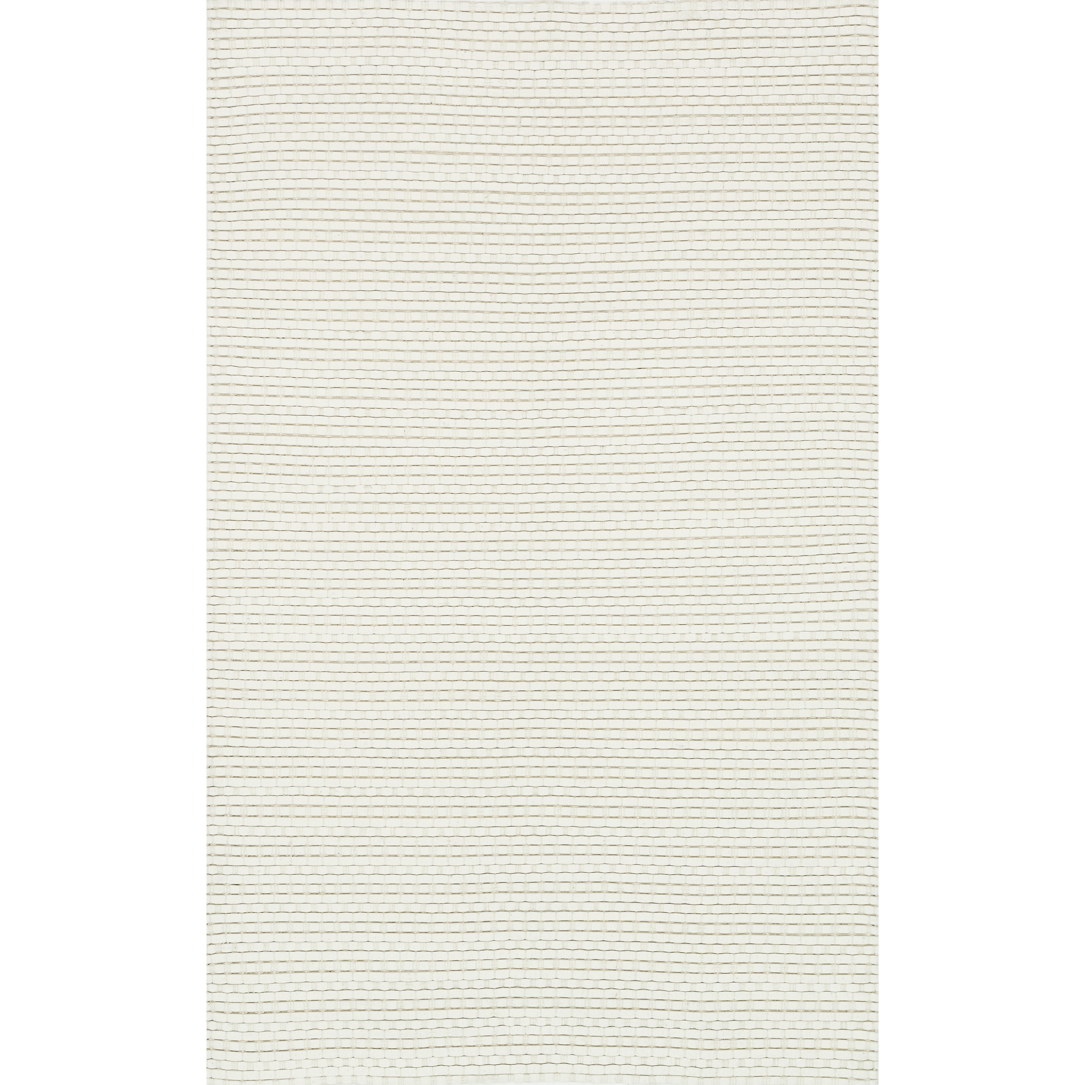Hand Woven Rhythm White Wool Rug (50 X 76)