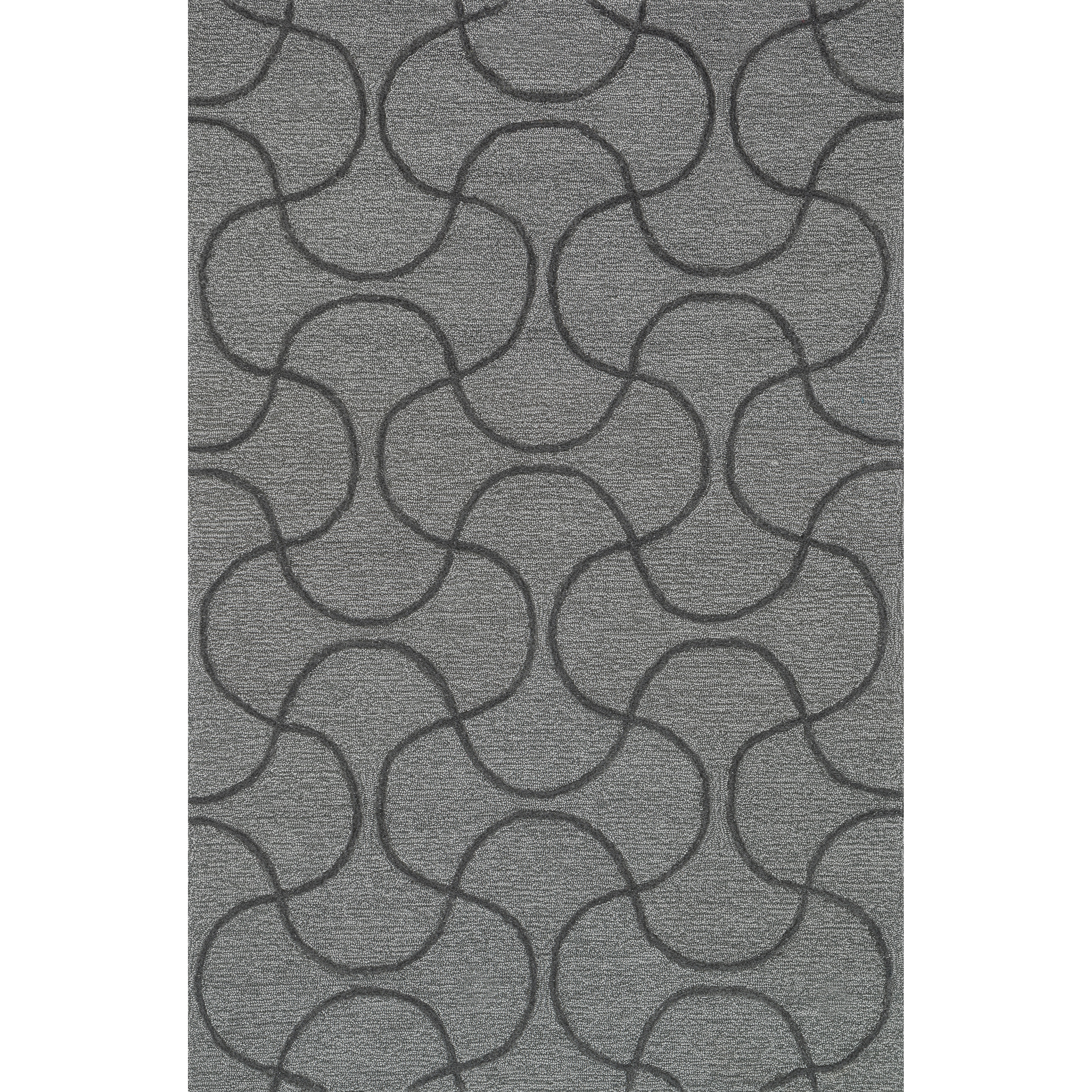 Hand Tufted Benson Grey Rug (76x96)