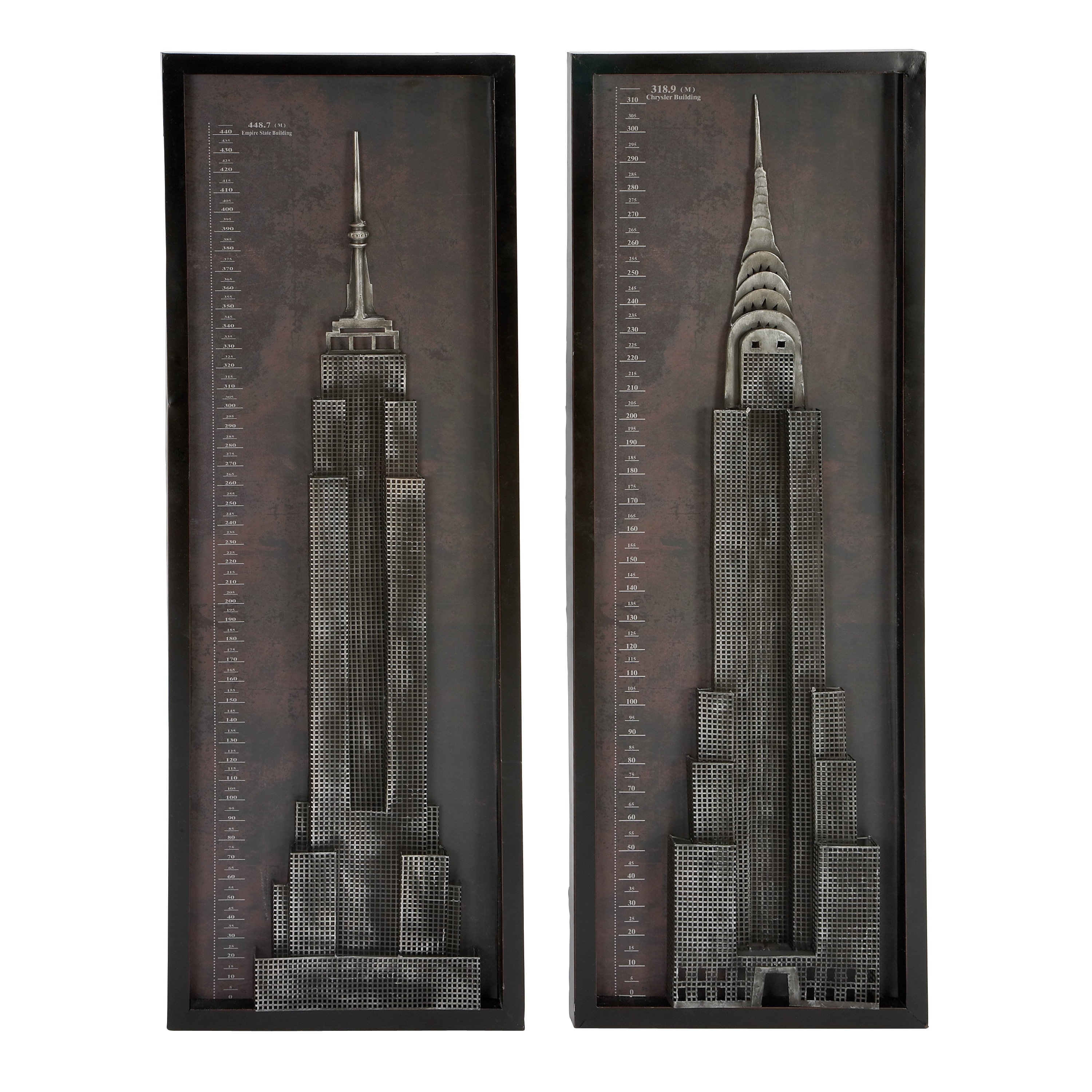 EMPIRE STATE BUILDING METAL ART DECO-