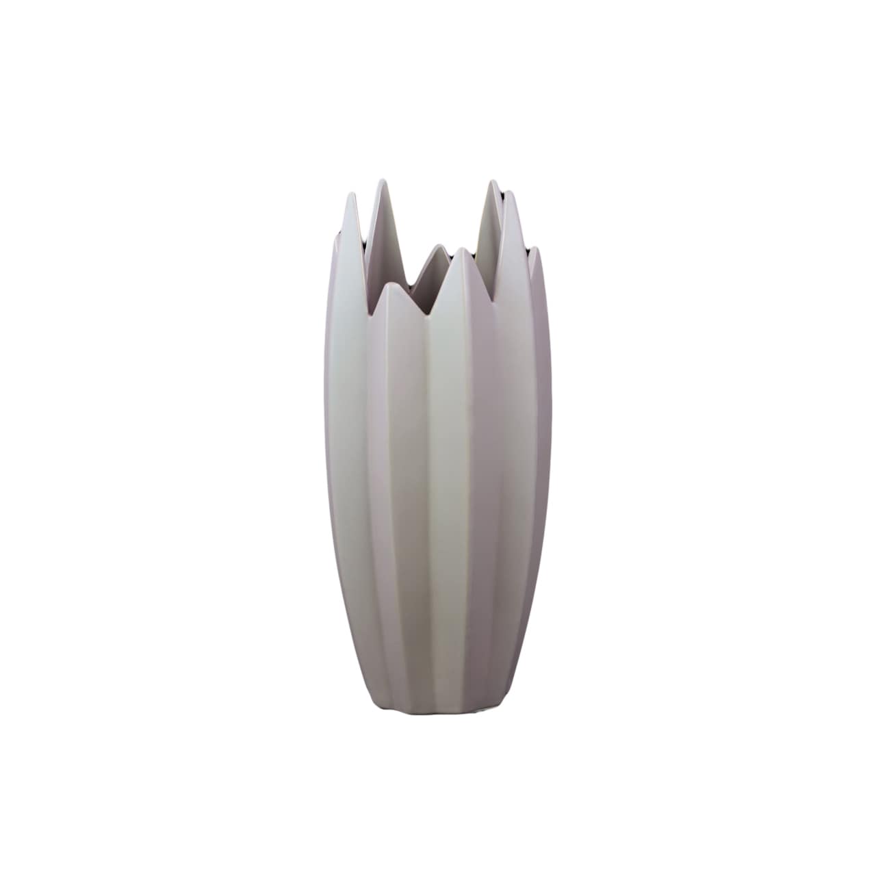 Brown Jagged edge Ceramic Vase