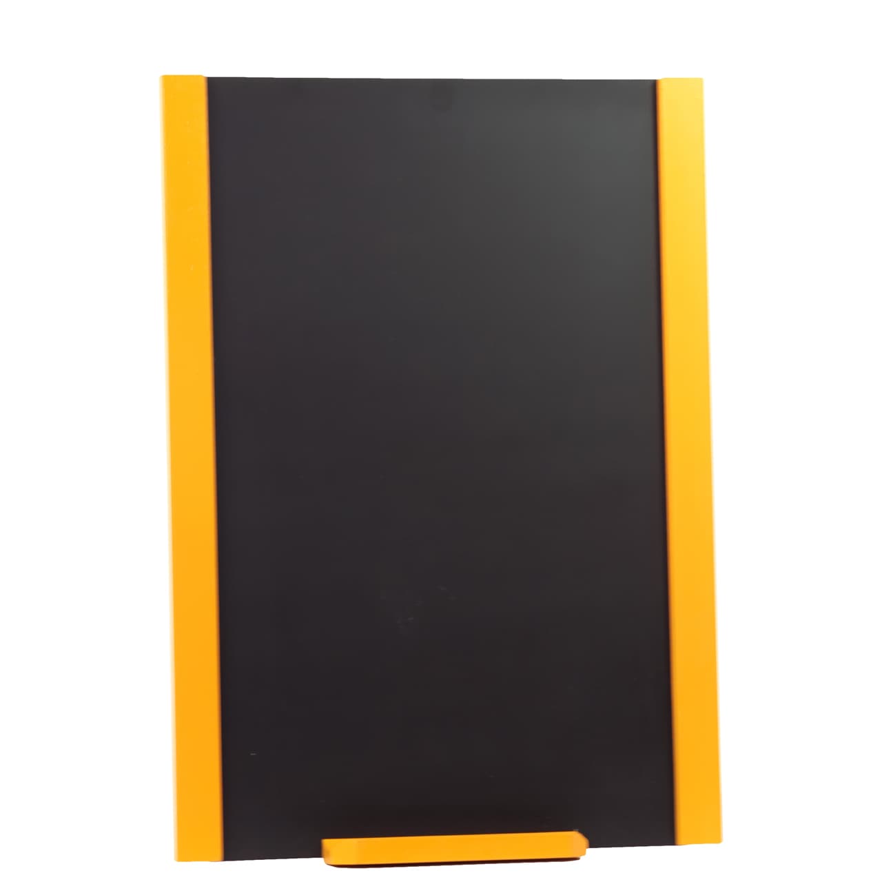 Yellow Wooden Frame Blackboard (WoodDimensions 24 inches high x 17 inches wide x 2.25 inches deep)