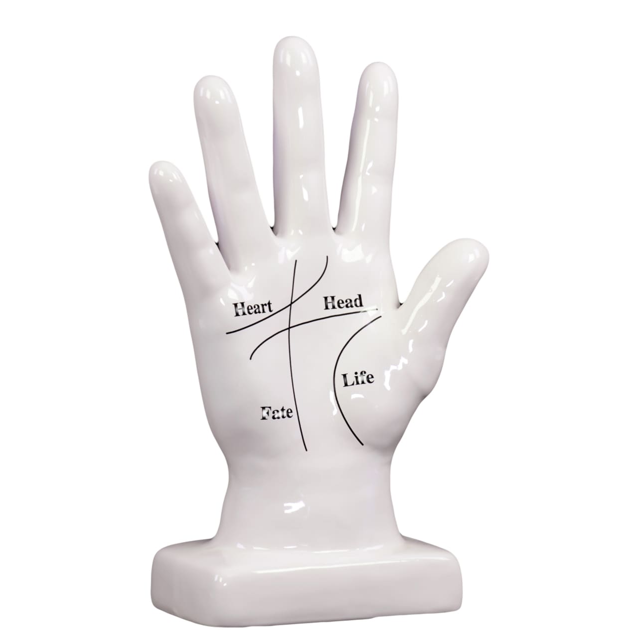 White Ceramic Hand D????cor