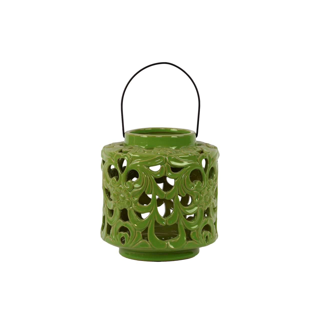 Green Ceramic Lantern