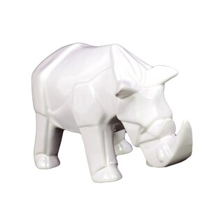 Ceramic Rhino Decoration - Free Shipping Today - Overstock.com - 15773883