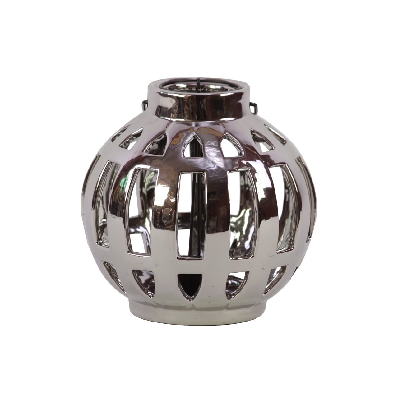 Silver Ceramic Lantern