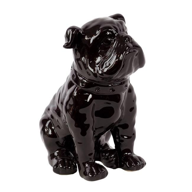 Black Ceramic Dog