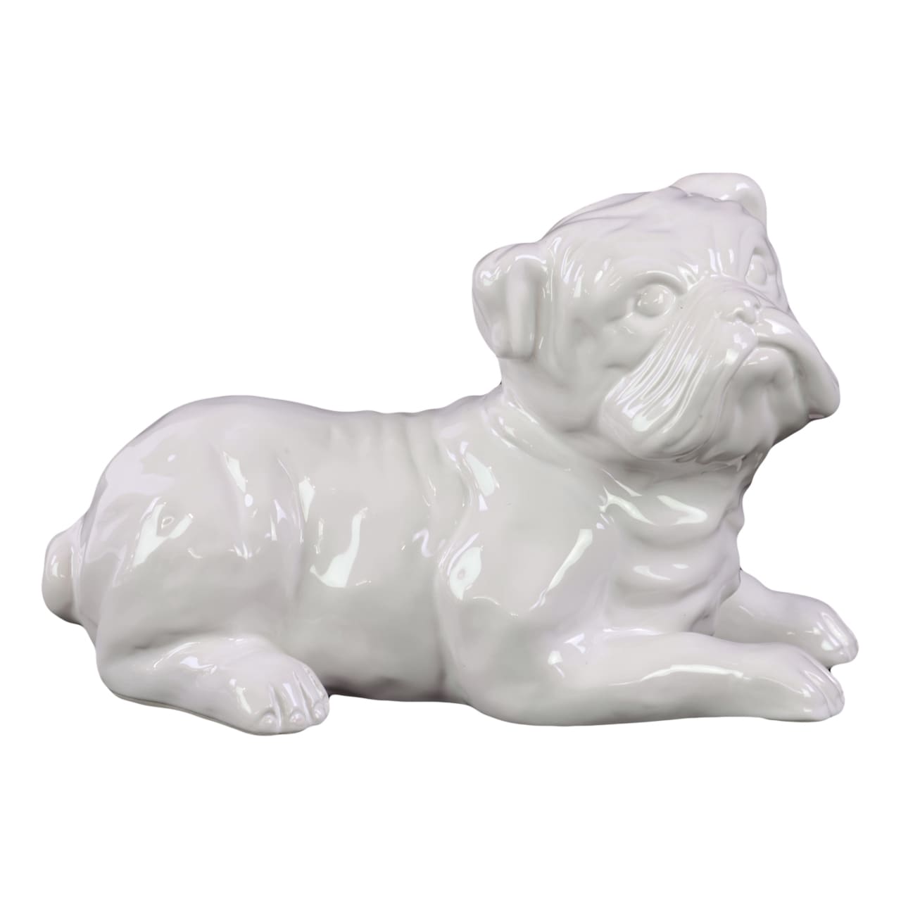 White Ceramic Dog