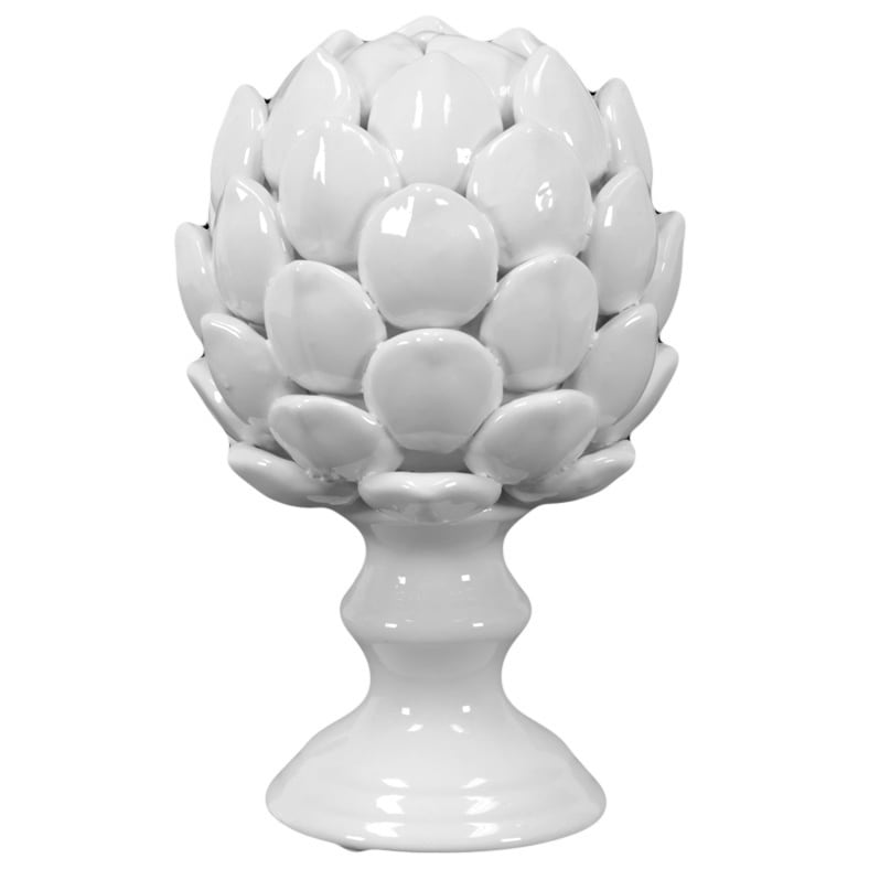 Large White Porcelain Artichoke