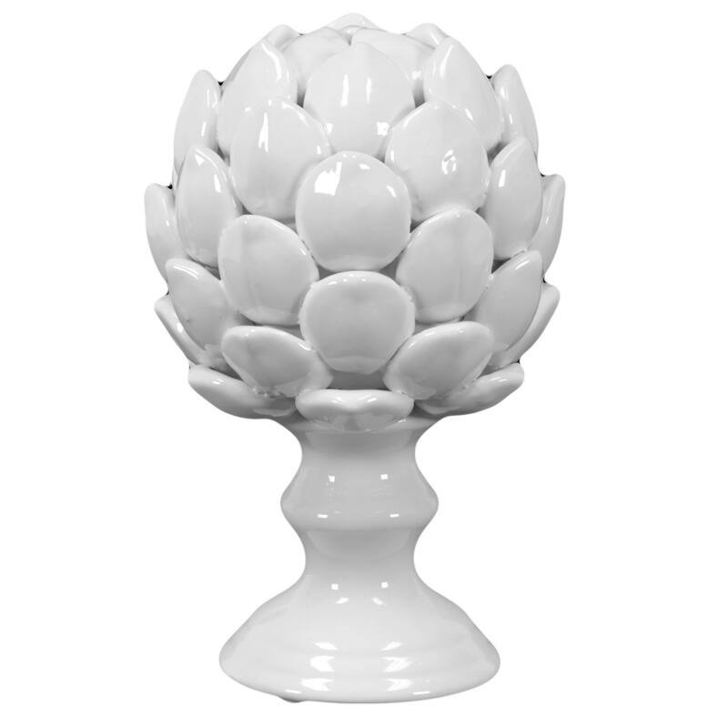 Large White Porcelain Artichoke