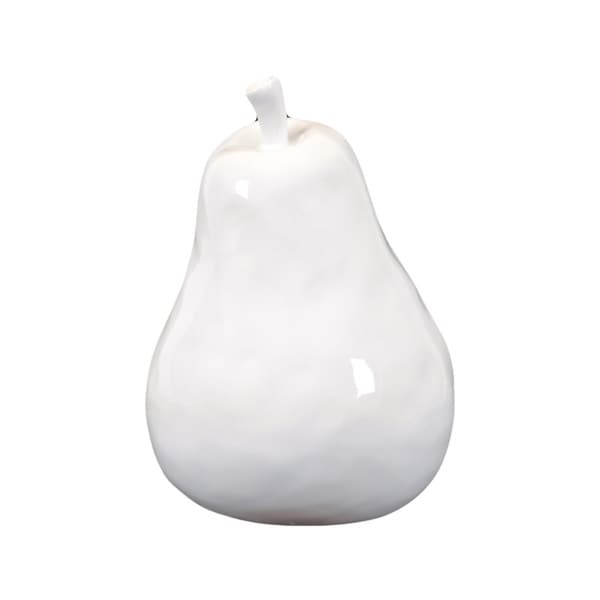 Small White Ceramic Pear - Free Shipping On Orders Over $45 - Overstock