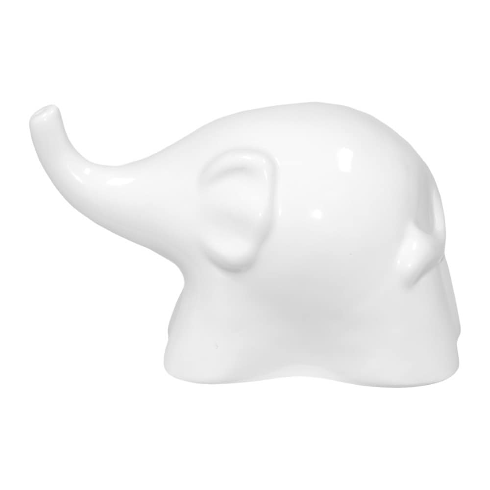 White Ceramic Elephant