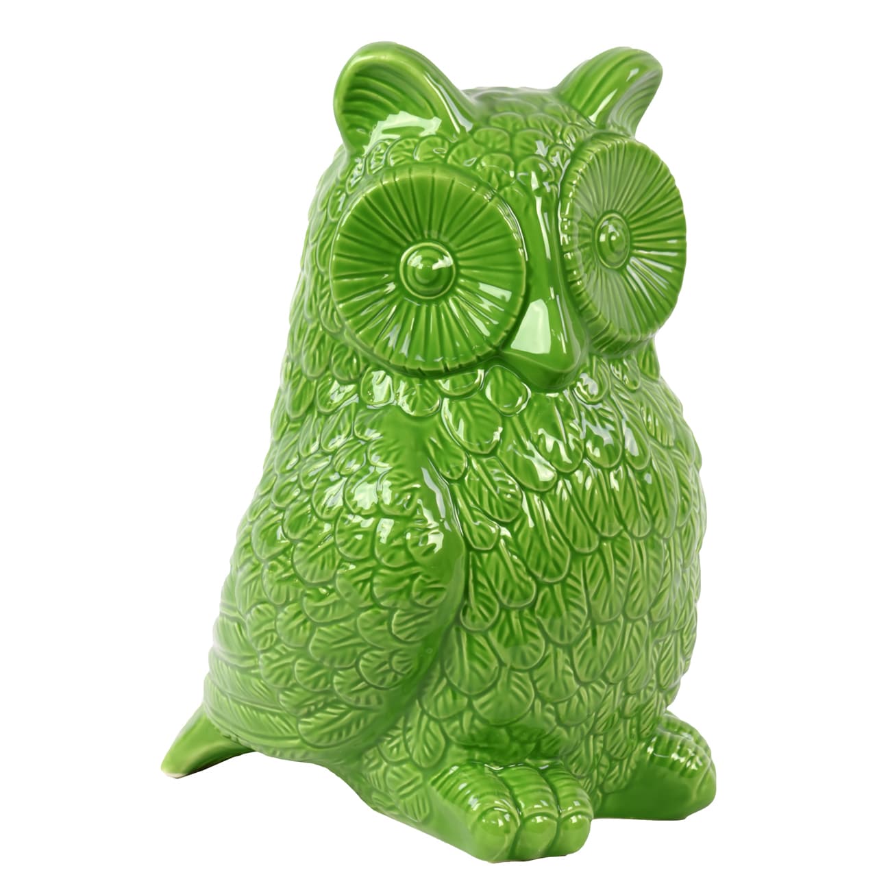 Green Ceramic Owl