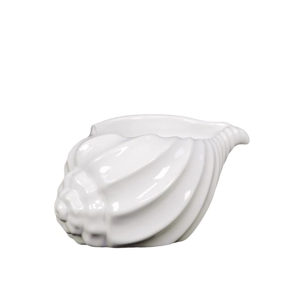 Shop Urban Trends White Ceramic Decorative Shell - Free Shipping Today ...