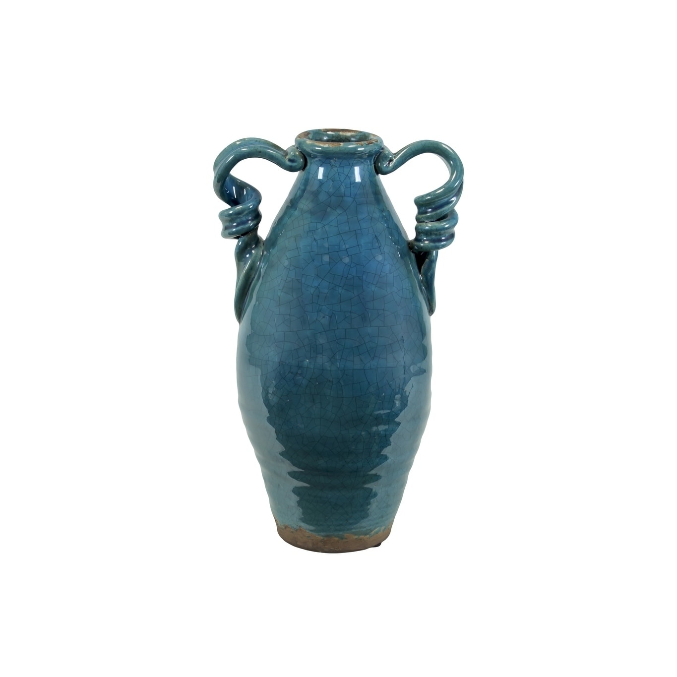 Tuscan Turquoise Ceramic Vase (TurquoiseMaterial CeramicSize 15 inches high x9 inches in diameter For decorative purposes onlyDoes not hold waterModel UTC76047 15 inches high x9 inches in diameter For decorative purposes onlyDoes not hold waterModel U