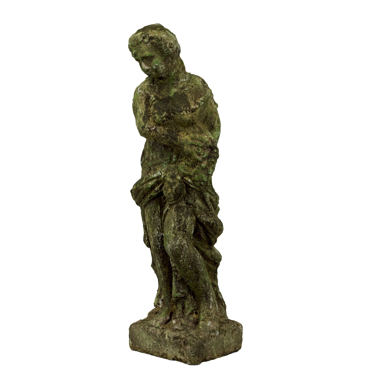 Moss Stoneware Female Statue